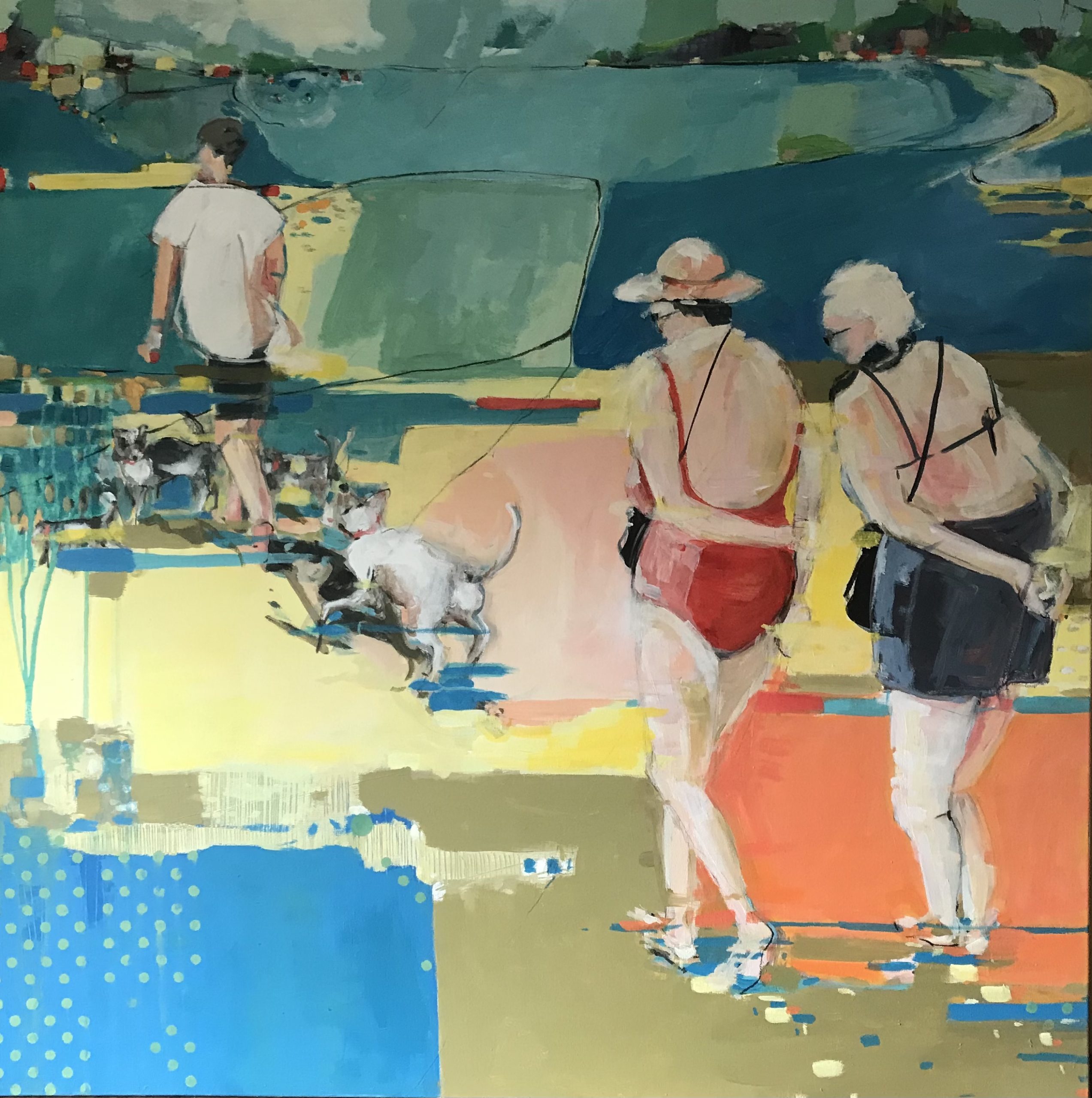 Lesley is a fine artist based on the East Sussex coast, working in oils, acrylics, and mixed media